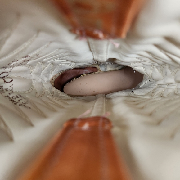 Dingo Acme Vintage Heeled Western Boot Tan | Women's Size 10 - Picture 7 of 10